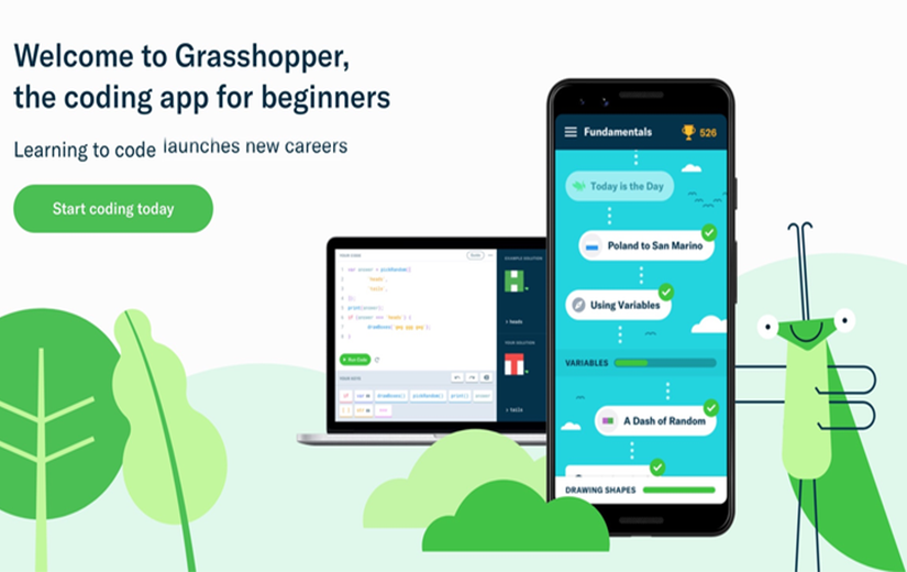 Google releases Grasshopper, a tool which teaches basic coding